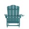 Flash Furniture Blue Adirondack Chair with Ottoman and Cupholder LE-HMP-1044-110-BL-GG - alternate 2